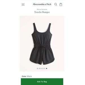 Abercrombie Traveler Romper NWT